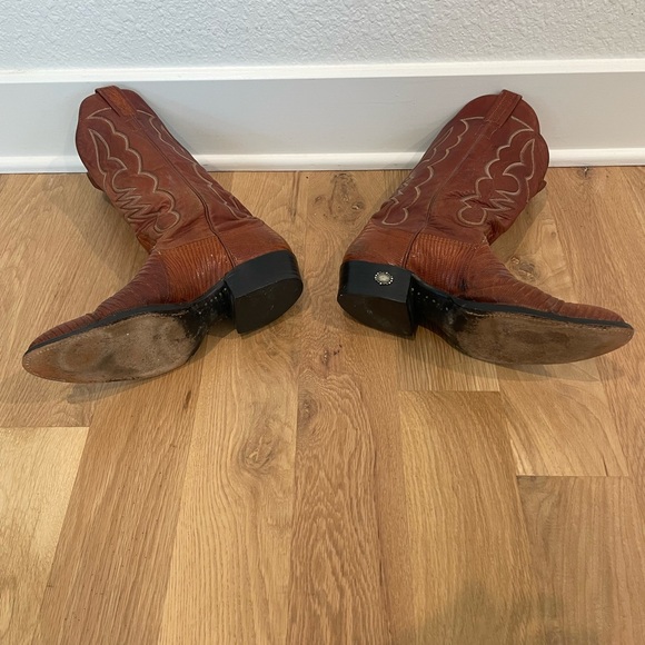 Vintage Larry Mahan Lizard Cowboy Boots - Picture 6 of 8